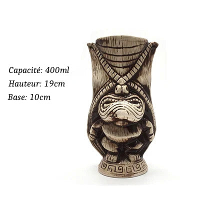 Verres Tiki en Céramique type Hawaïen