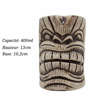 Verres Tiki en Céramique type Hawaïen