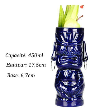Verres Tiki en Céramique type Hawaïen