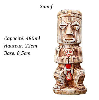 Verres Tiki en Céramique type Hawaïen