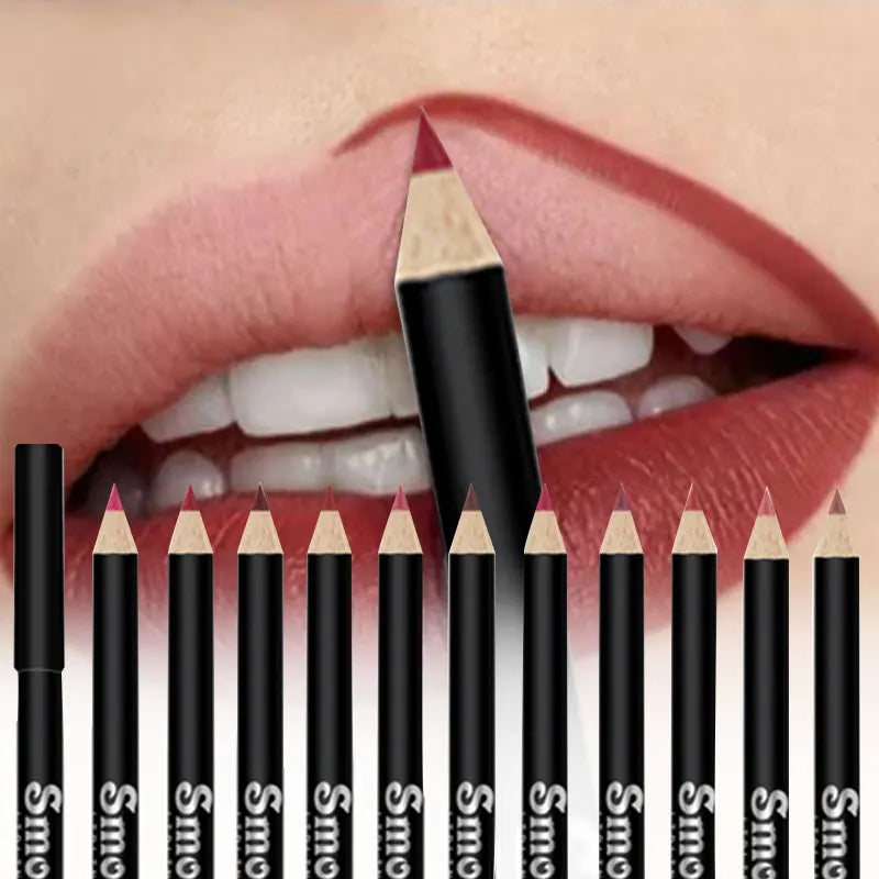 Set of 12 lip pencils