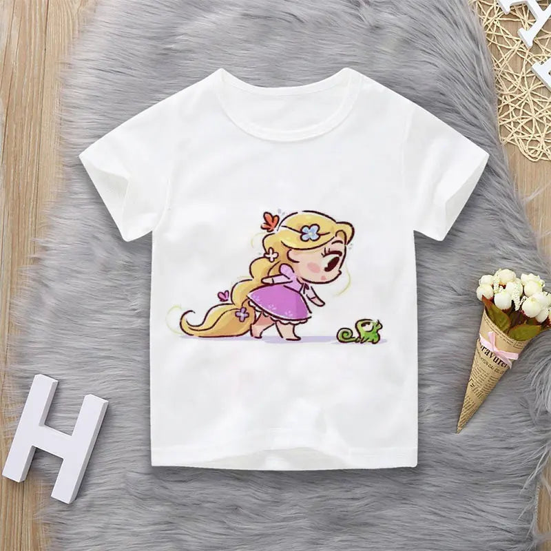 T-Shirt motif Princesse dessins animés