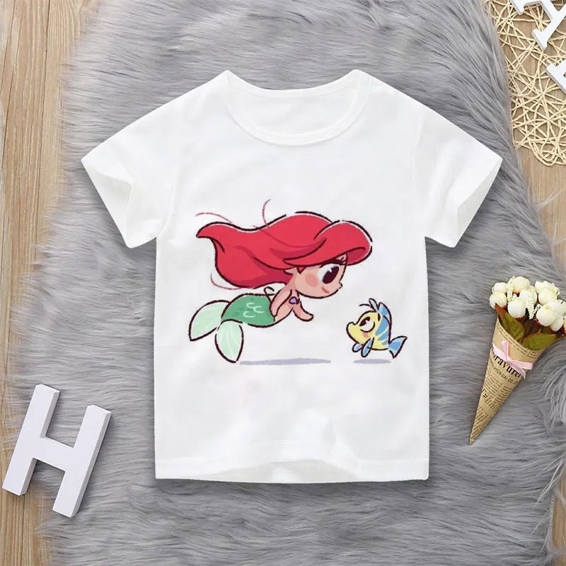 T-Shirt motif Princesse dessins animés