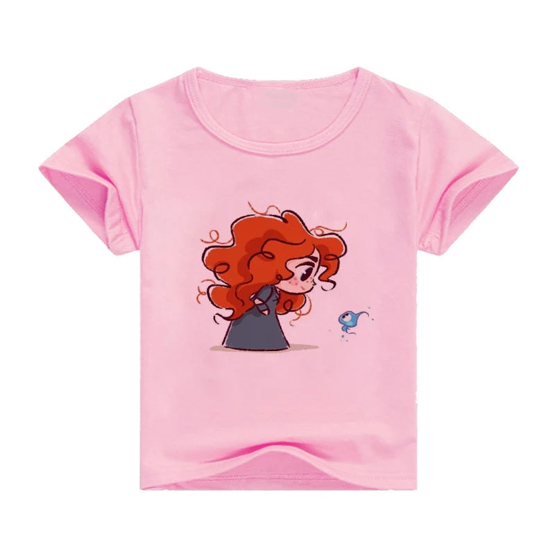 T-Shirt motif Princesse dessins animés