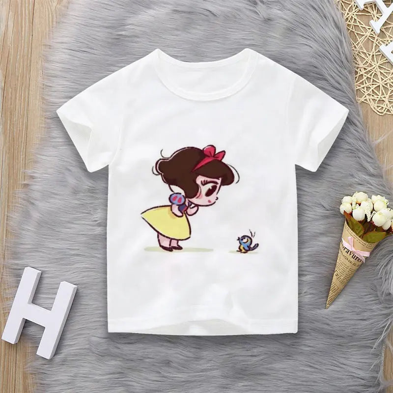 T-Shirt motif Princesse dessins animés