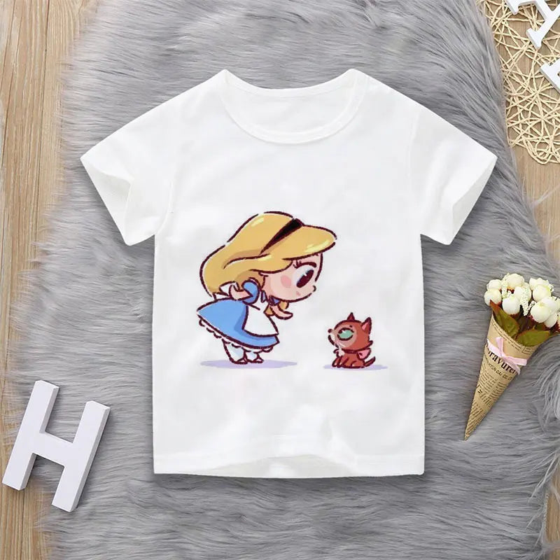 T-Shirt motif Princesse dessins animés