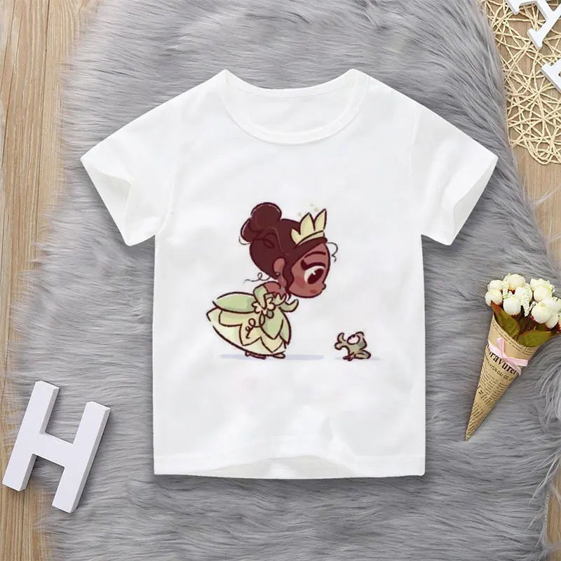 T-Shirt motif Princesse dessins animés