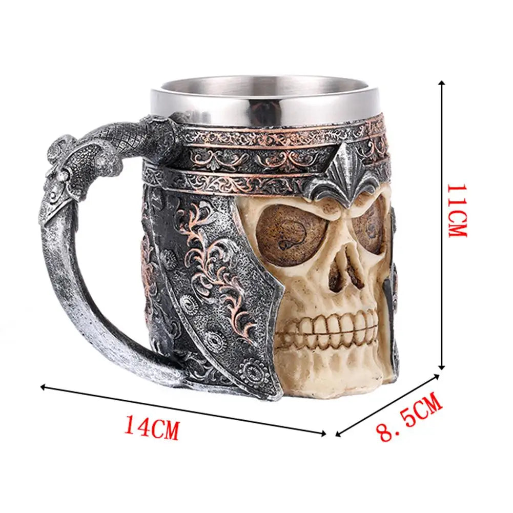 Chope à Bière imitation Bois Style Viking