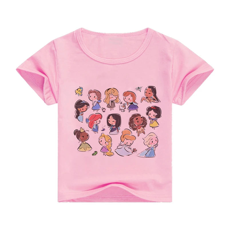T-Shirt motif Princesse dessins animés