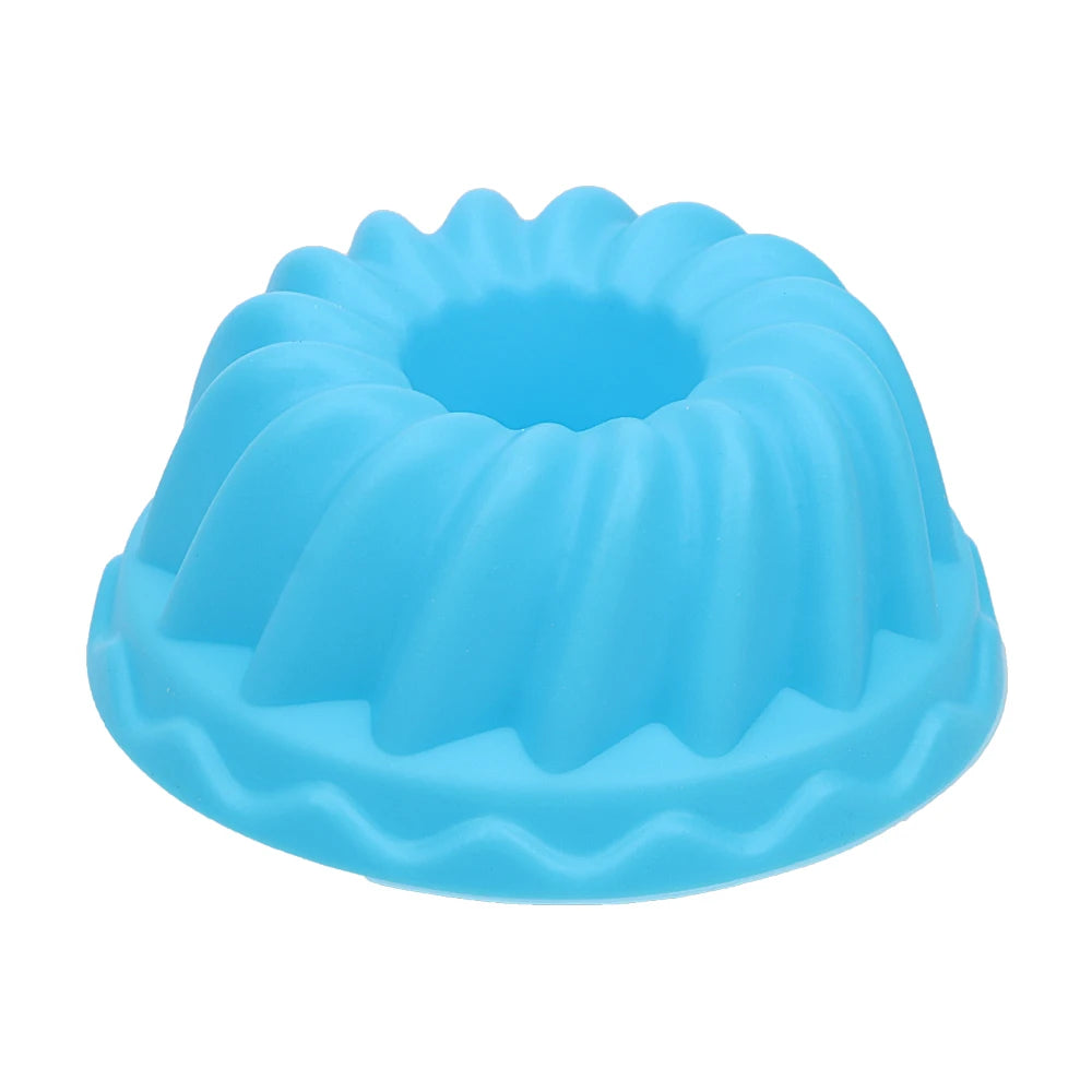Set of 12 small silicone cupcake molds