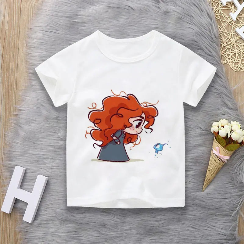 T-Shirt motif Princesse dessins animés