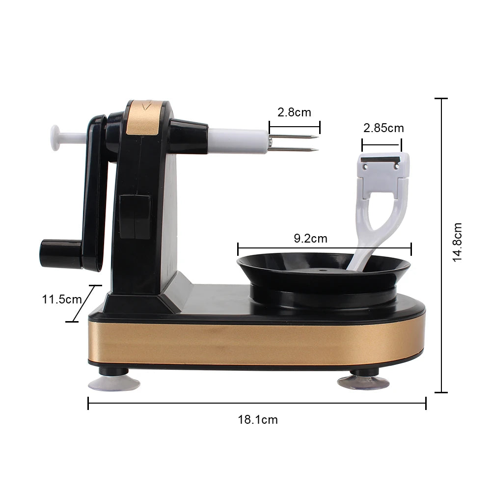 Fruit and vegetable peeler and slicer
