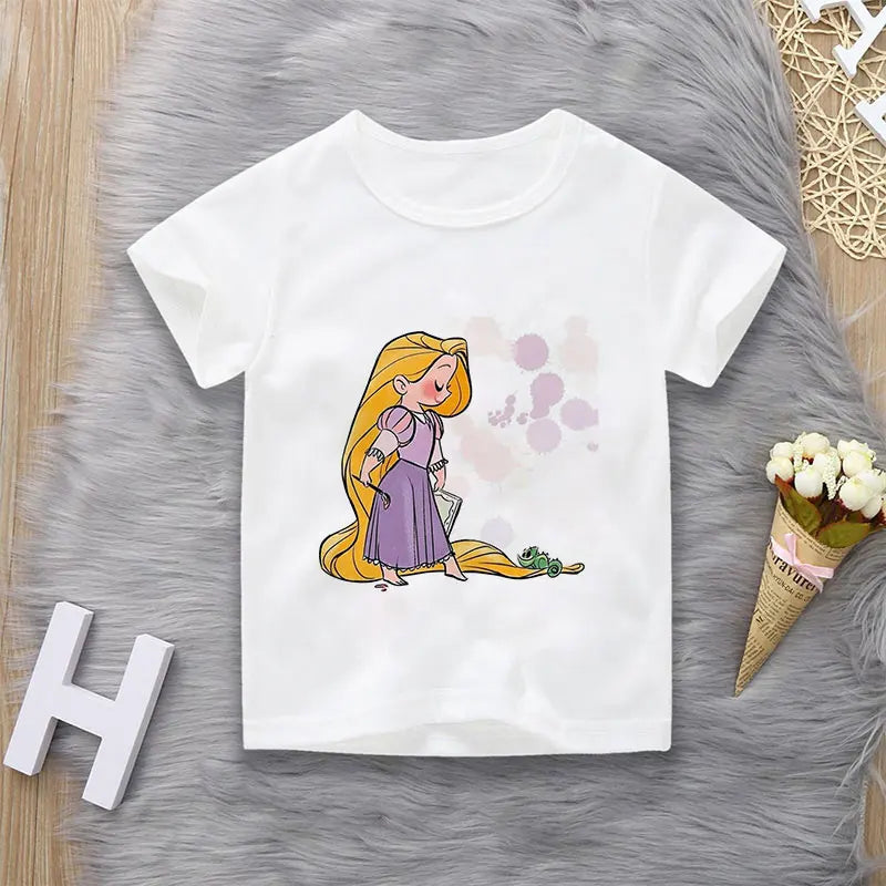 T-Shirt motif Princesse dessins animés