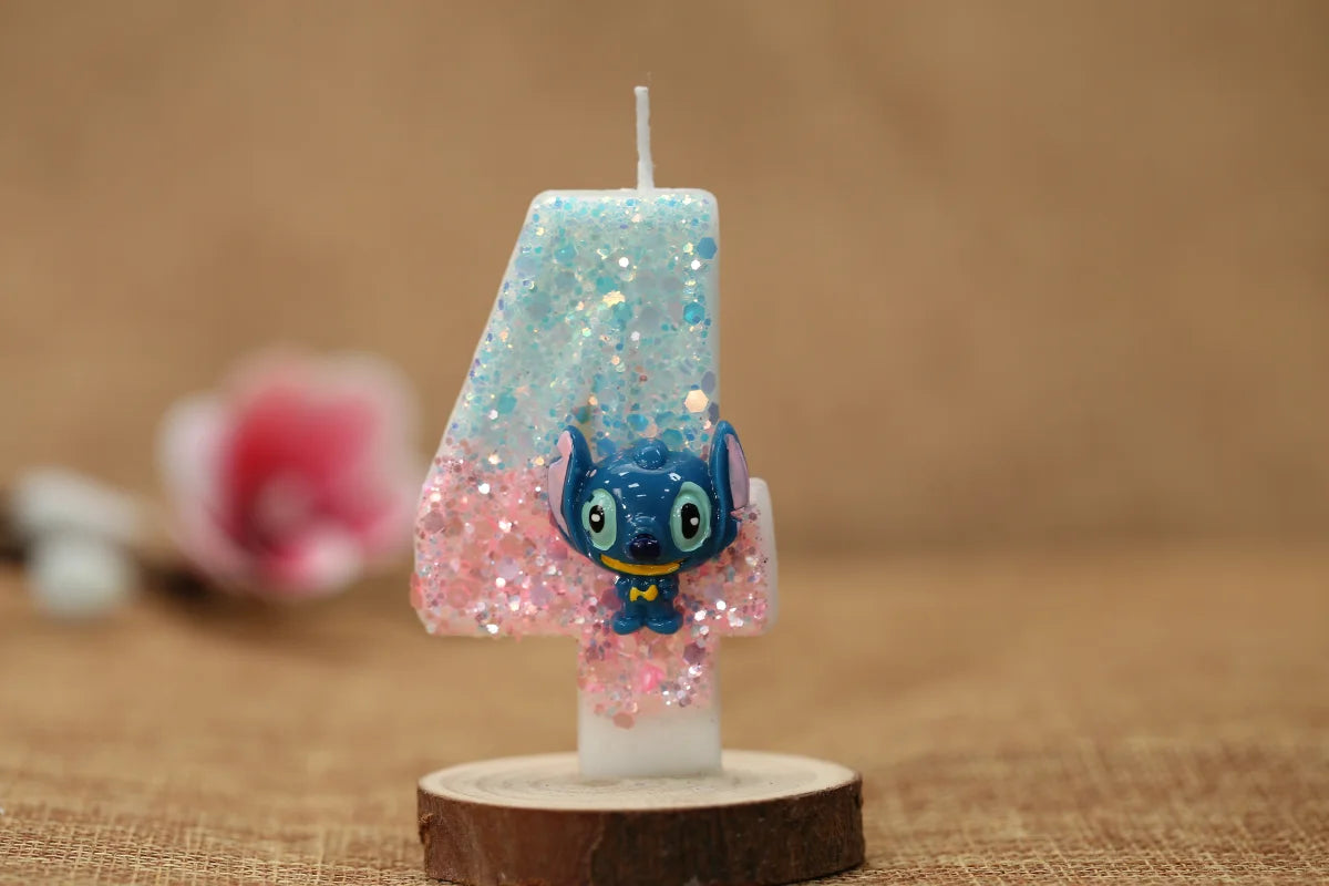 Stitch Birthday Candle