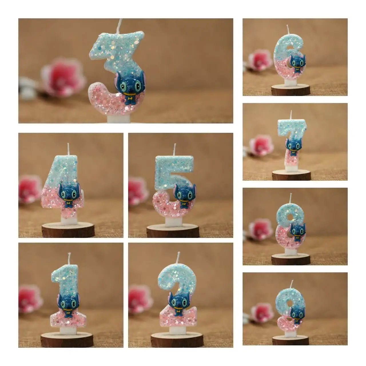 Stitch Birthday Candle