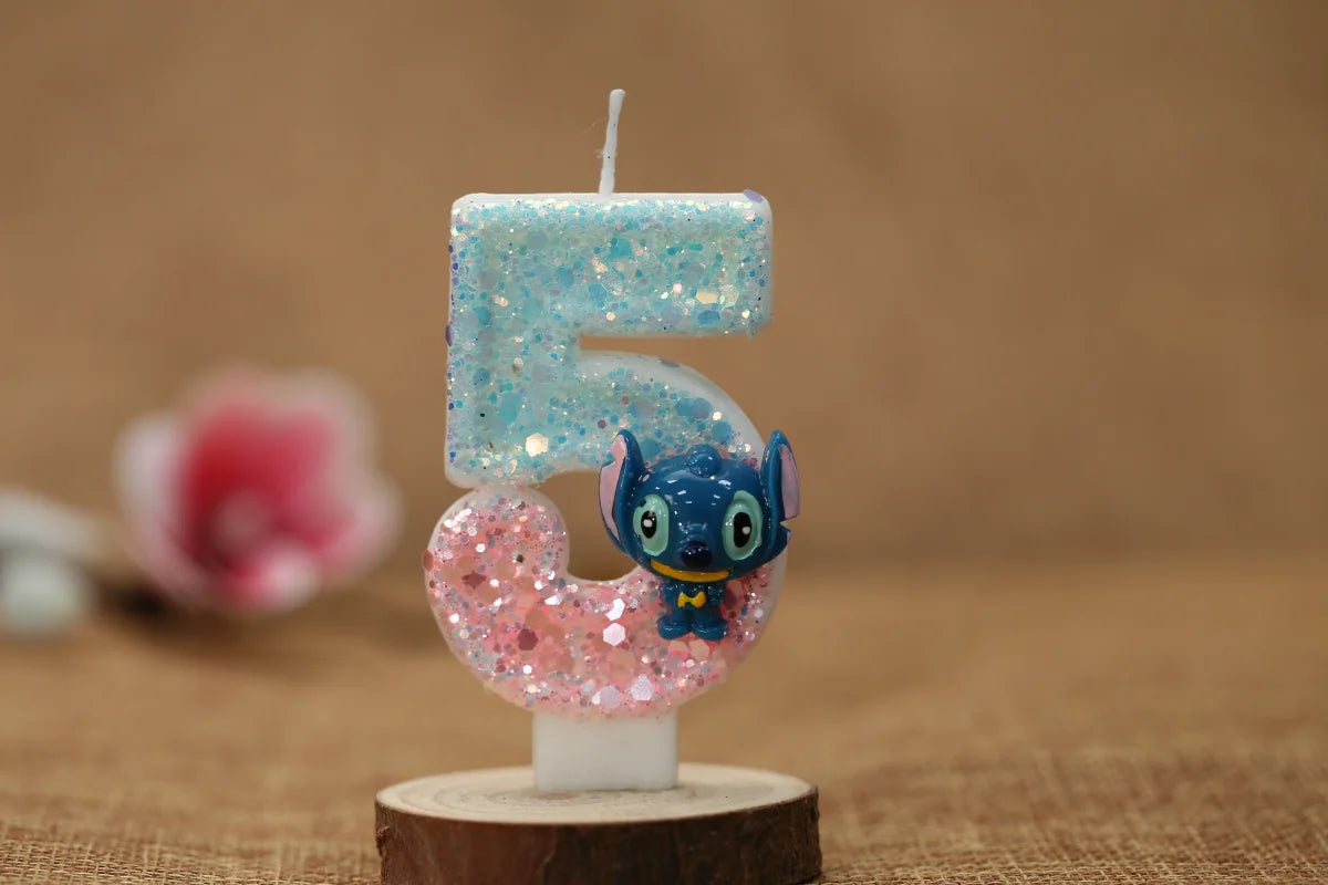 Stitch Birthday Candle