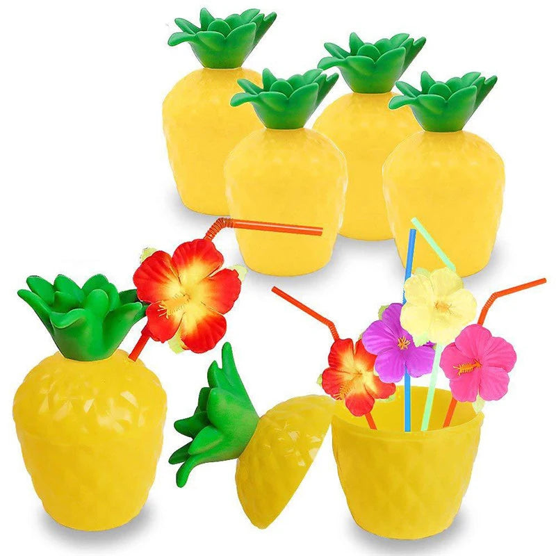 Gobelets hawaïen Ananas Noix de coco Fraise