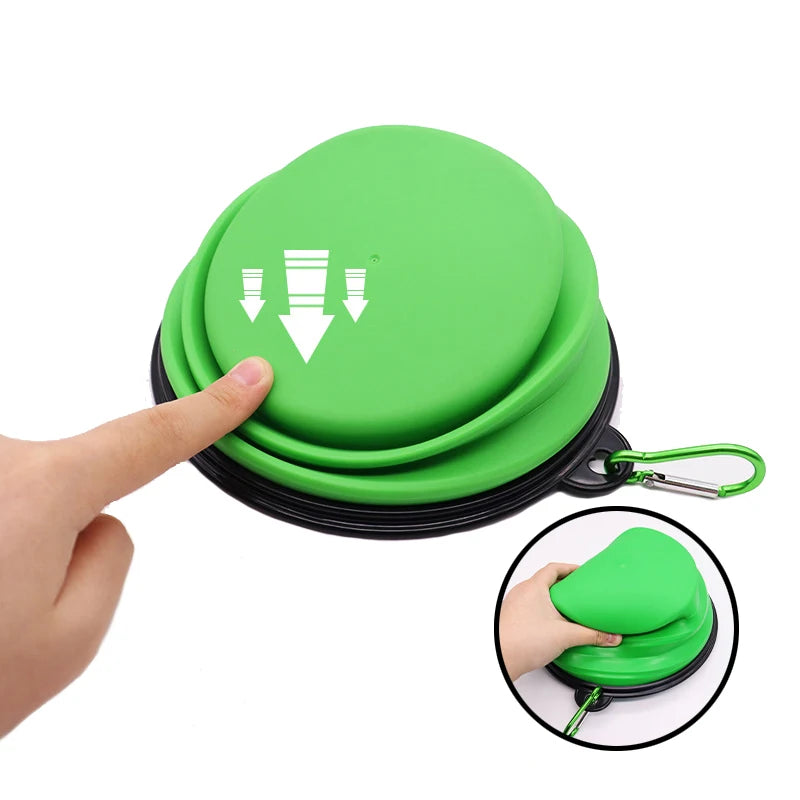Bol d'Alimentation Pliable de Voyage pour Chiens et Chats