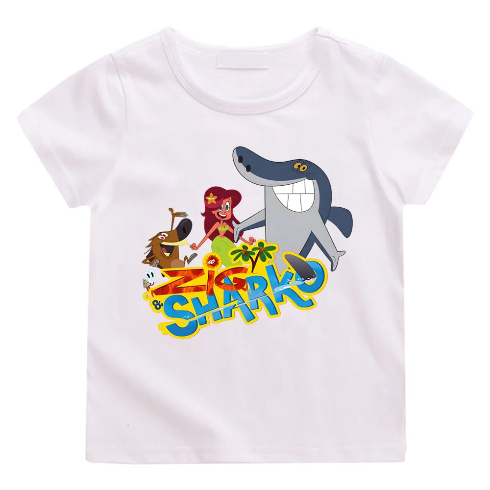 T-Shirt motif Zig et Sharko en coton
