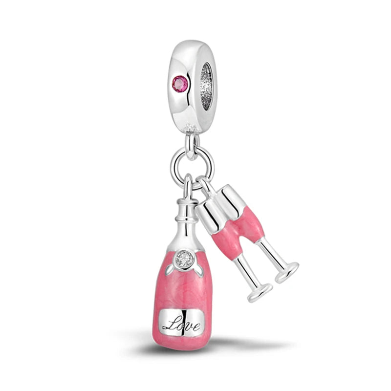 Charms Série Rose en Argent 925