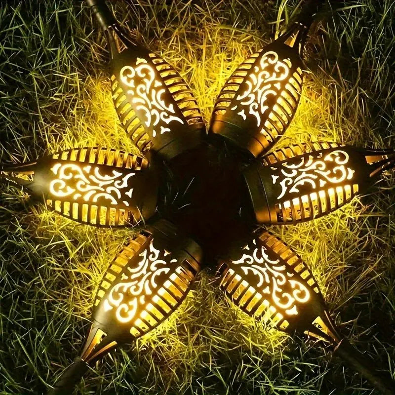 LED solar flame imitation lamp