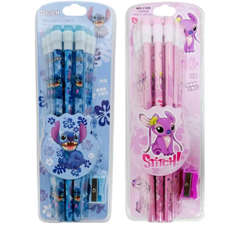12 HB Stitch & Angel pencils
