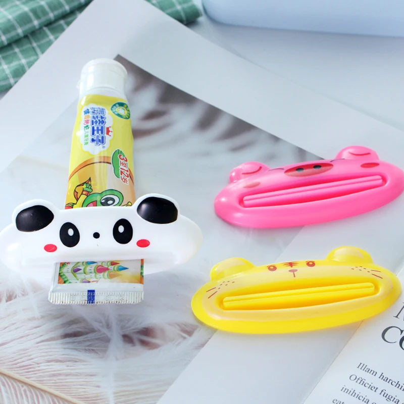 Toothpaste tube squeezer with funny animal head