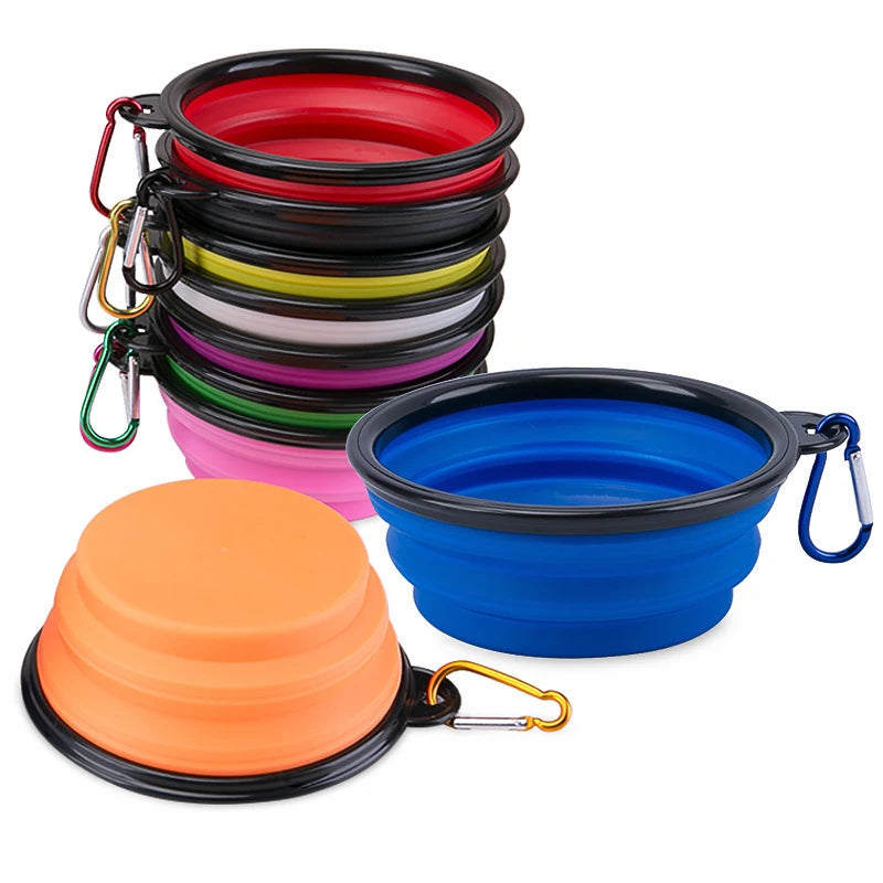Bol d'Alimentation Pliable de Voyage pour Chiens et Chats