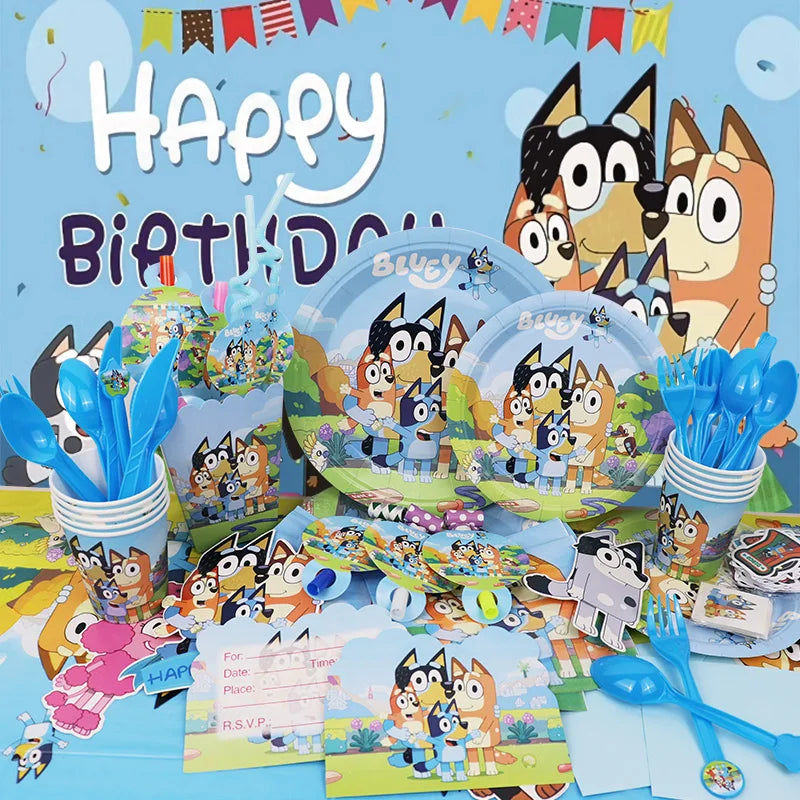 Bluey et Bingo Sets Anniversaire