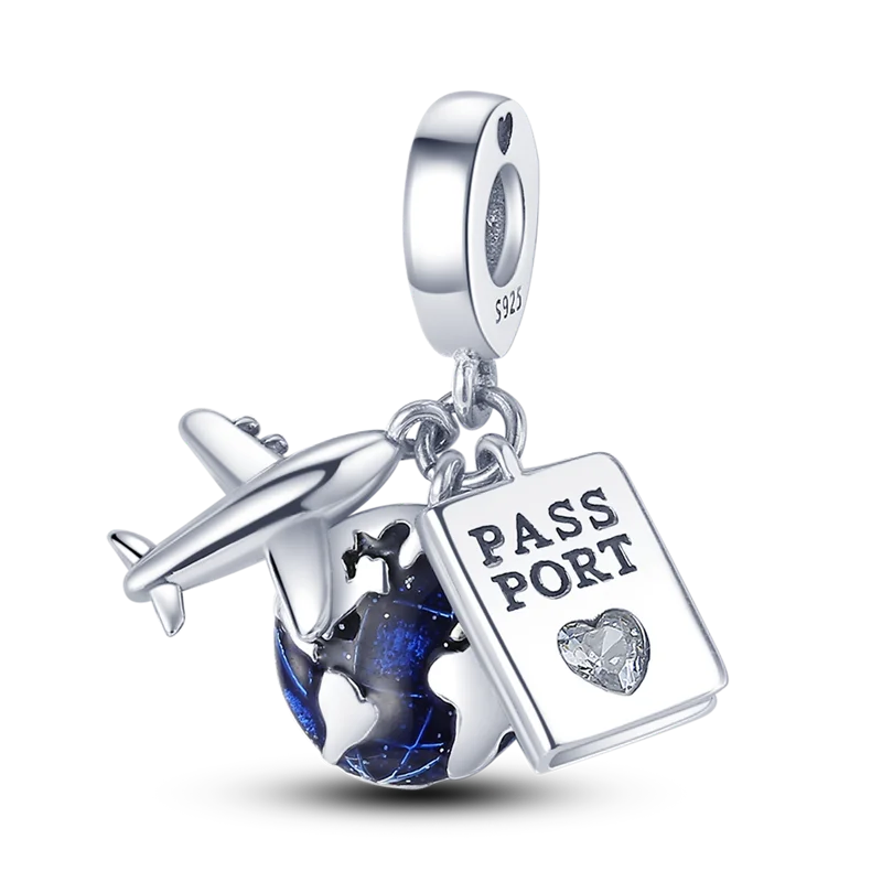 Charms Série Bleue en argent 925
