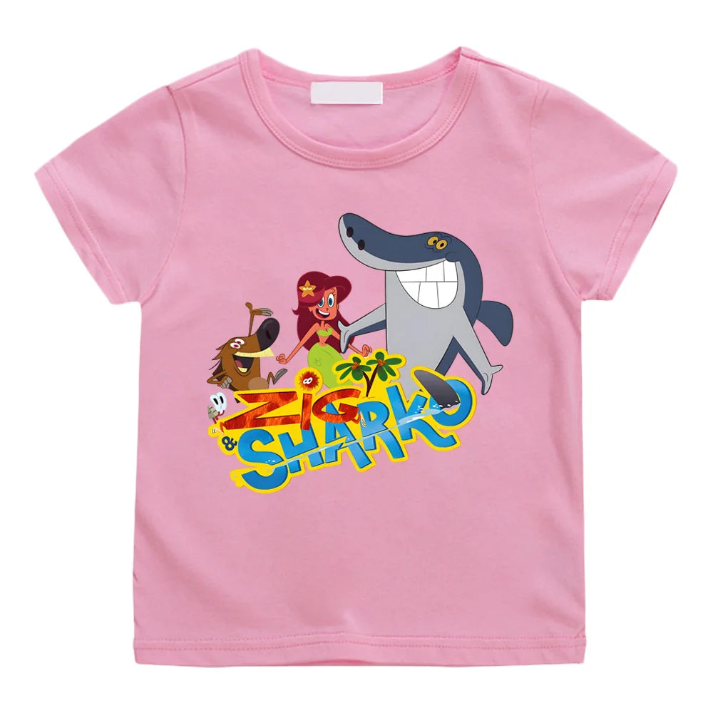 T-Shirt motif Zig et Sharko en coton