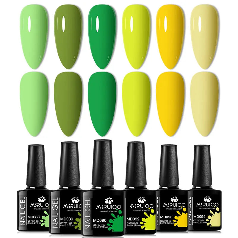 Lot de 6 Vernis à Ongles Gel