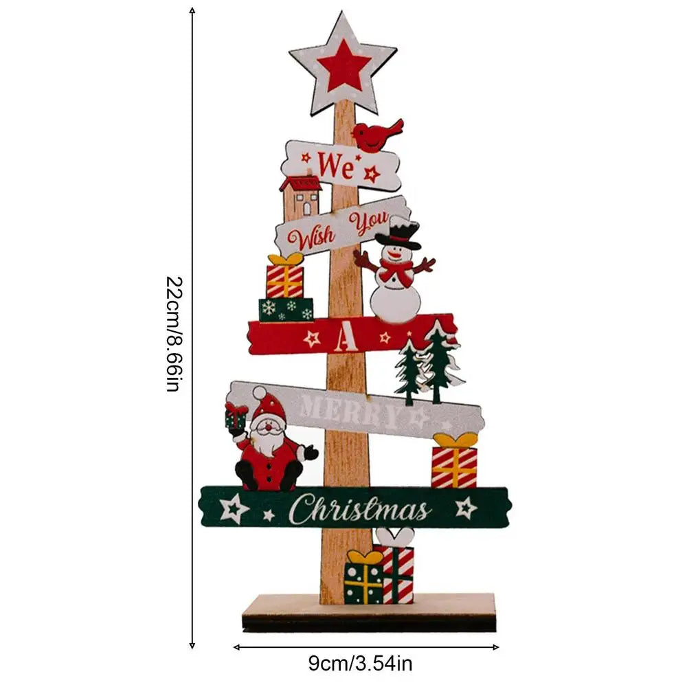 Decorative wooden Christmas tree