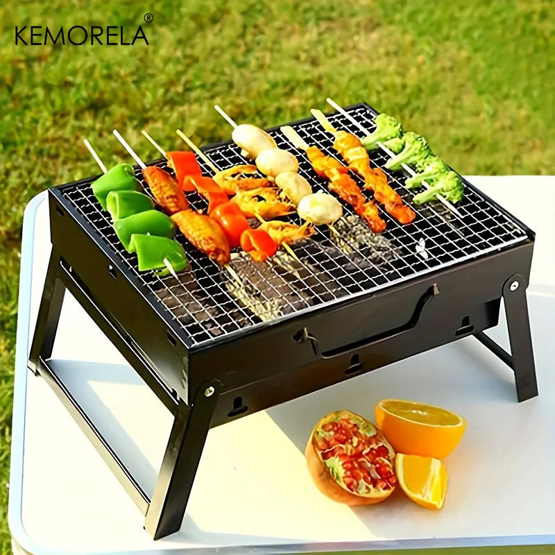 Portable stainless steel barbecue