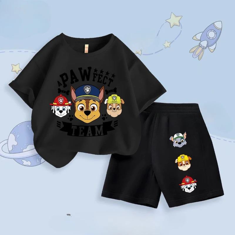 Ensemble Pat Patrouille T-shirt à mache courte et Short