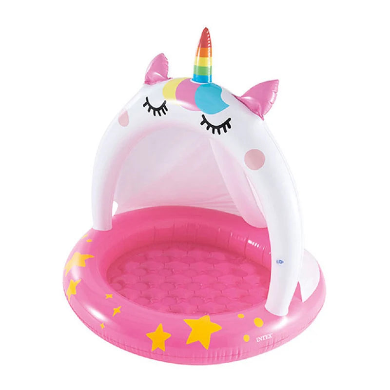Inflatable parasol pools for children