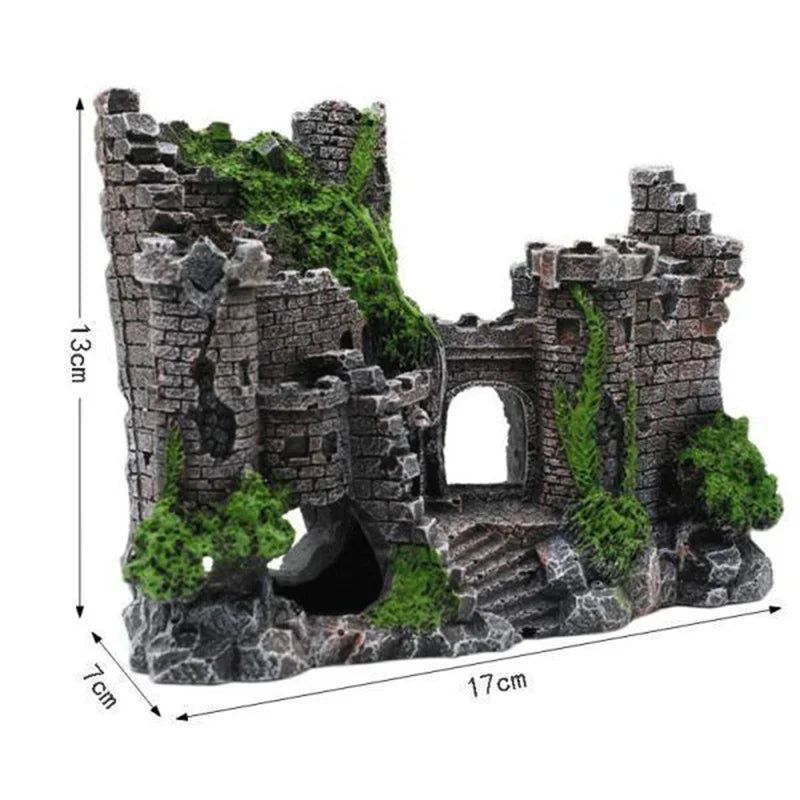 Décoration d'Aquarium en forme de Château