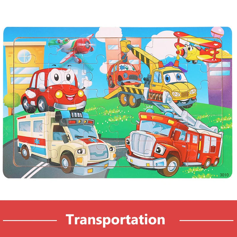 Puzzles en Bois 12 ou 30 Pièces pour Enfant