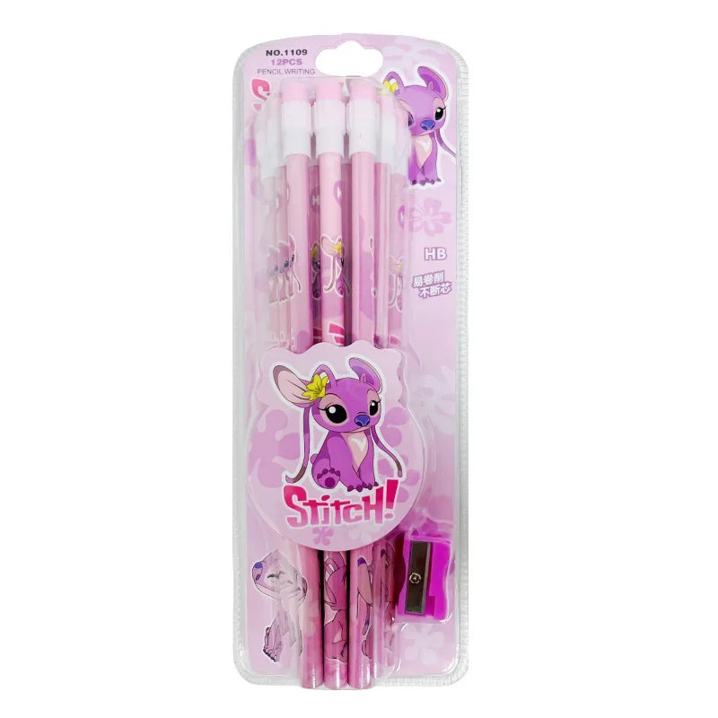 12 HB Stitch & Angel pencils