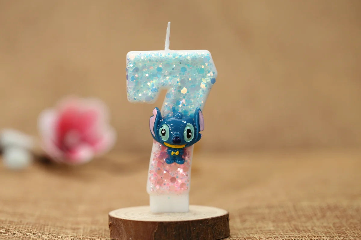 Stitch Birthday Candle