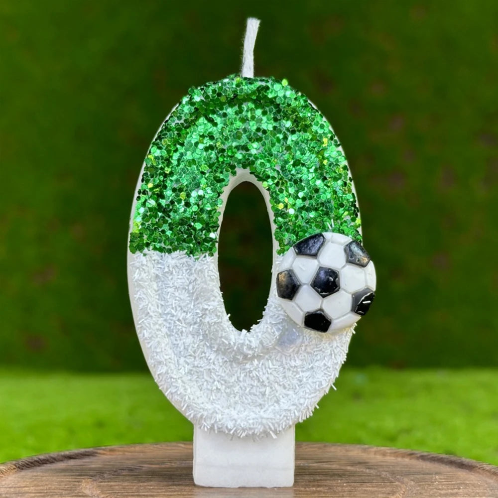 Football birthday candles