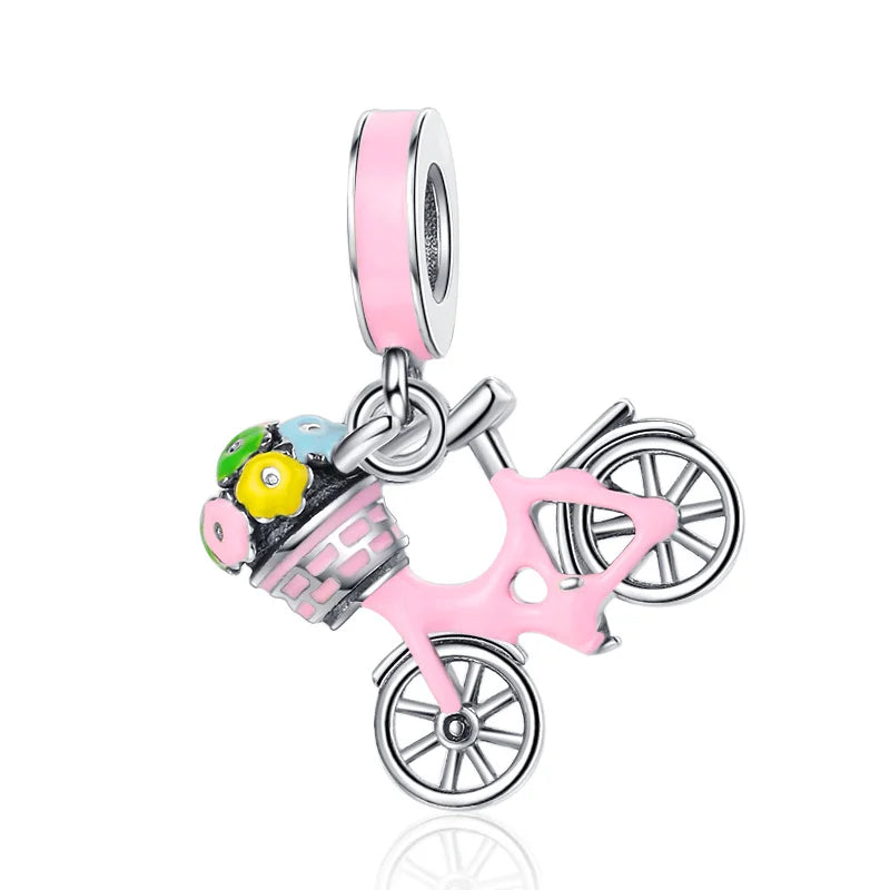 Charms Série Rose en Argent 925