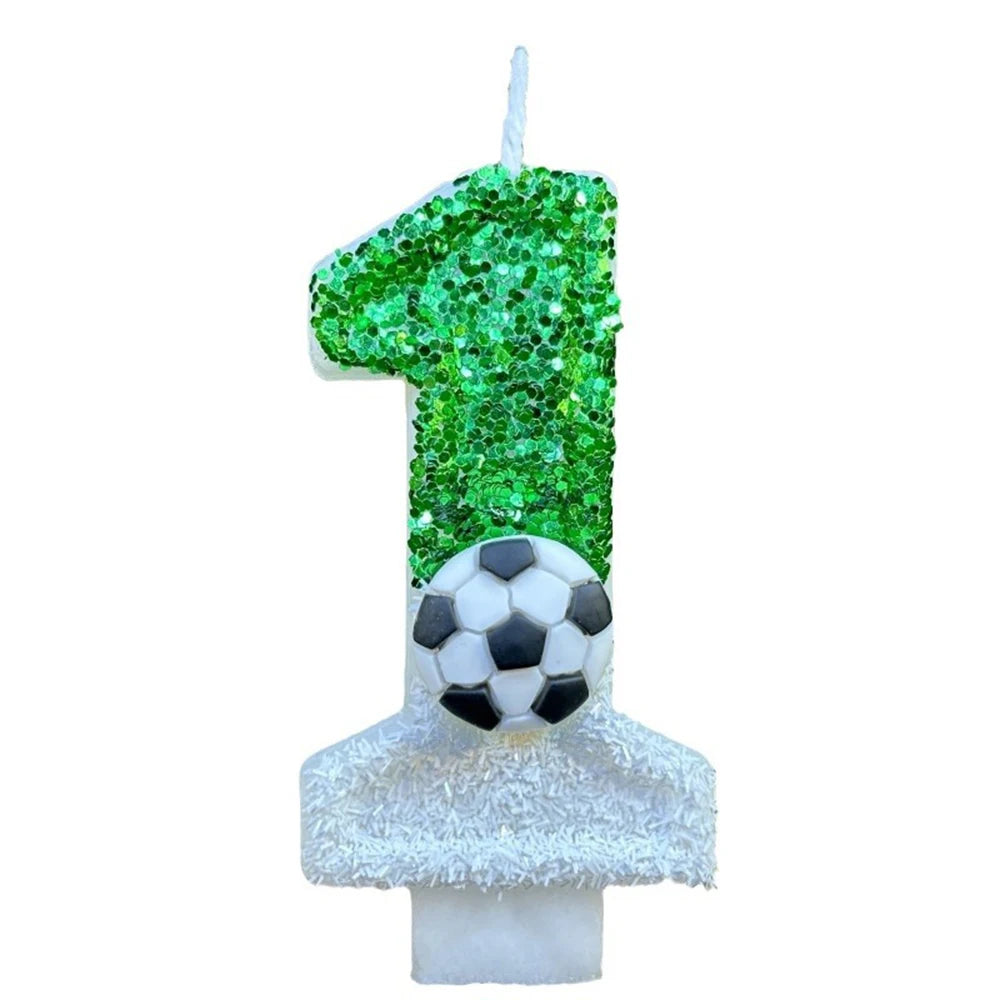 Football birthday candles