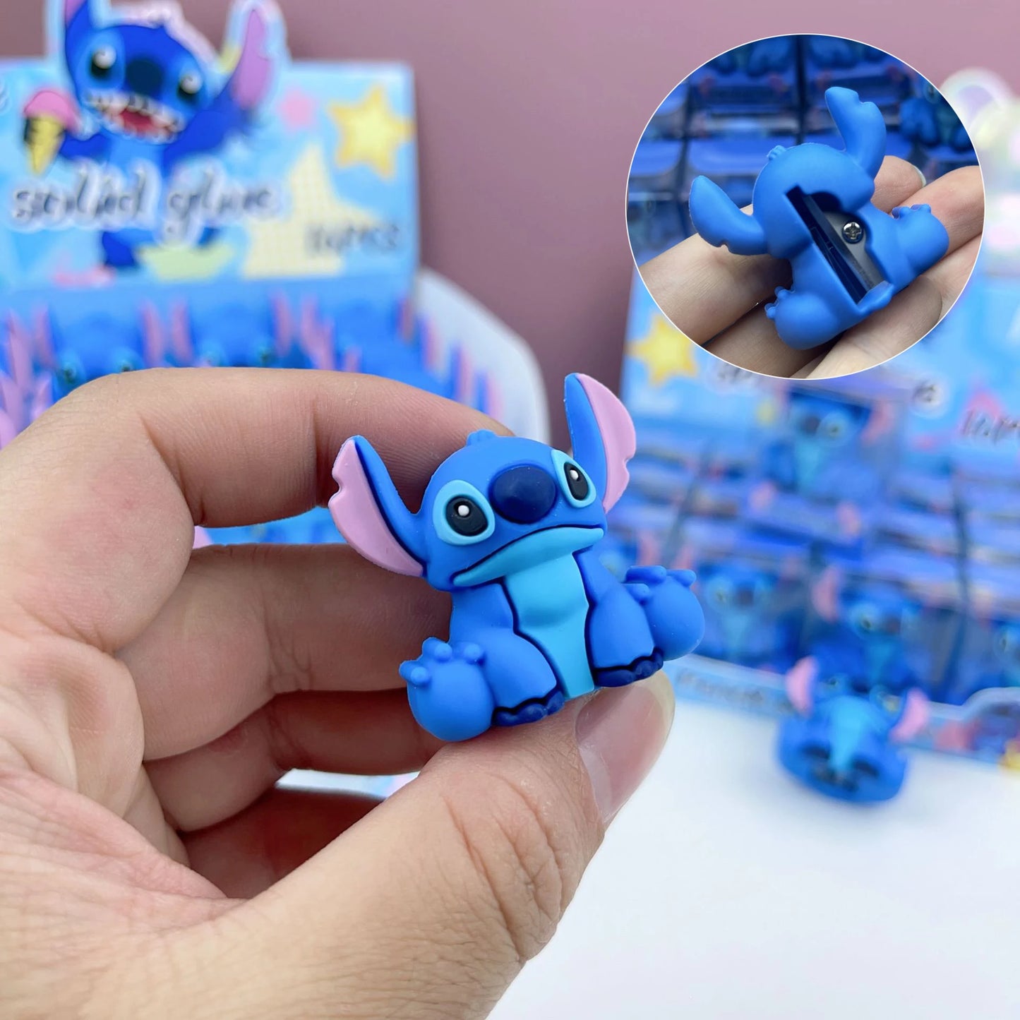 Stitch pencil sharpener
