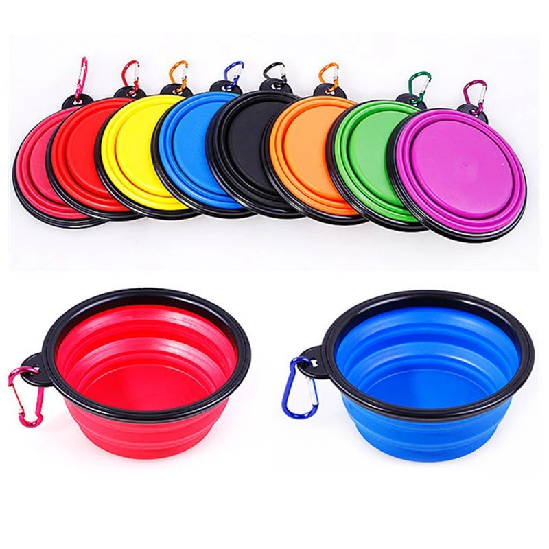Bol d'Alimentation Pliable de Voyage pour Chiens et Chats