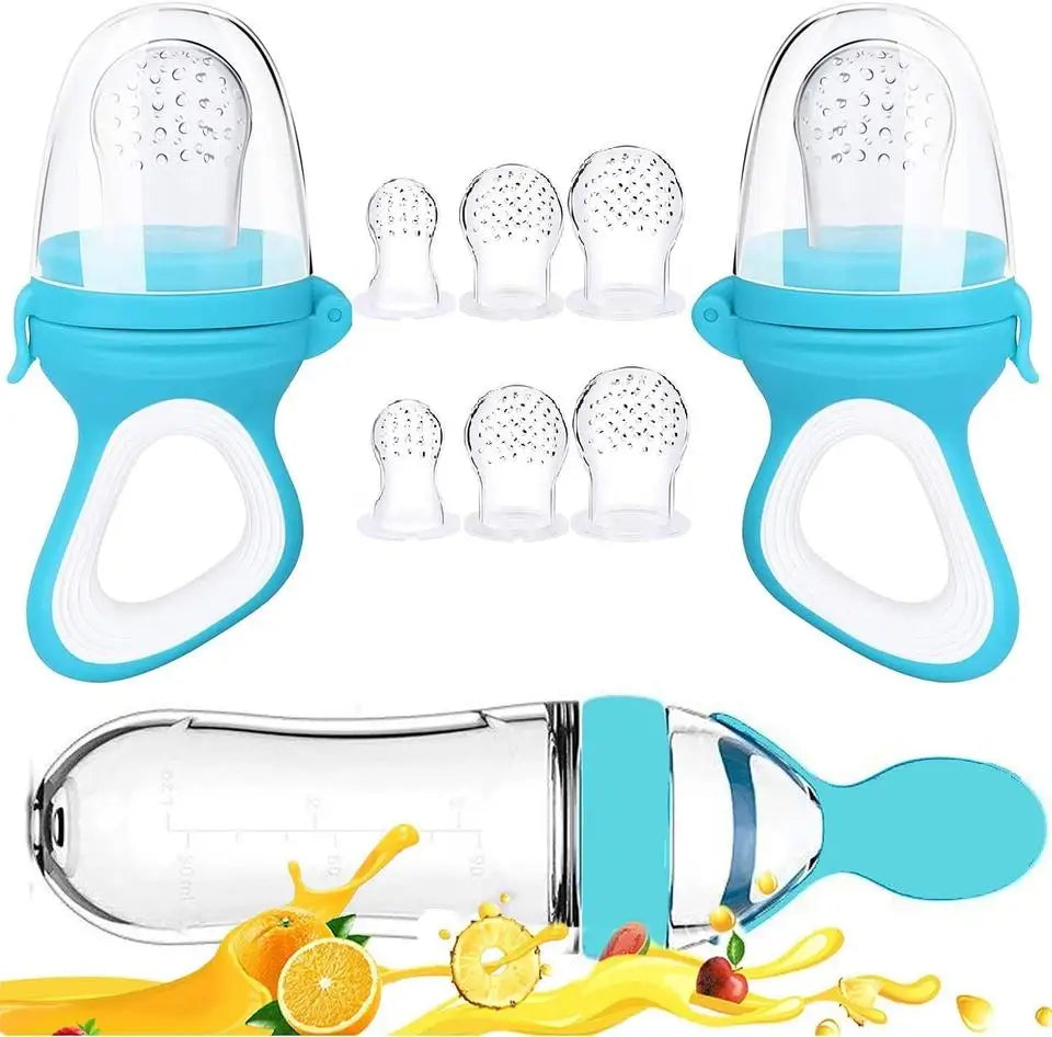 Biberon d'Entrainement et Sucettes à presser en silicone pour Bébés