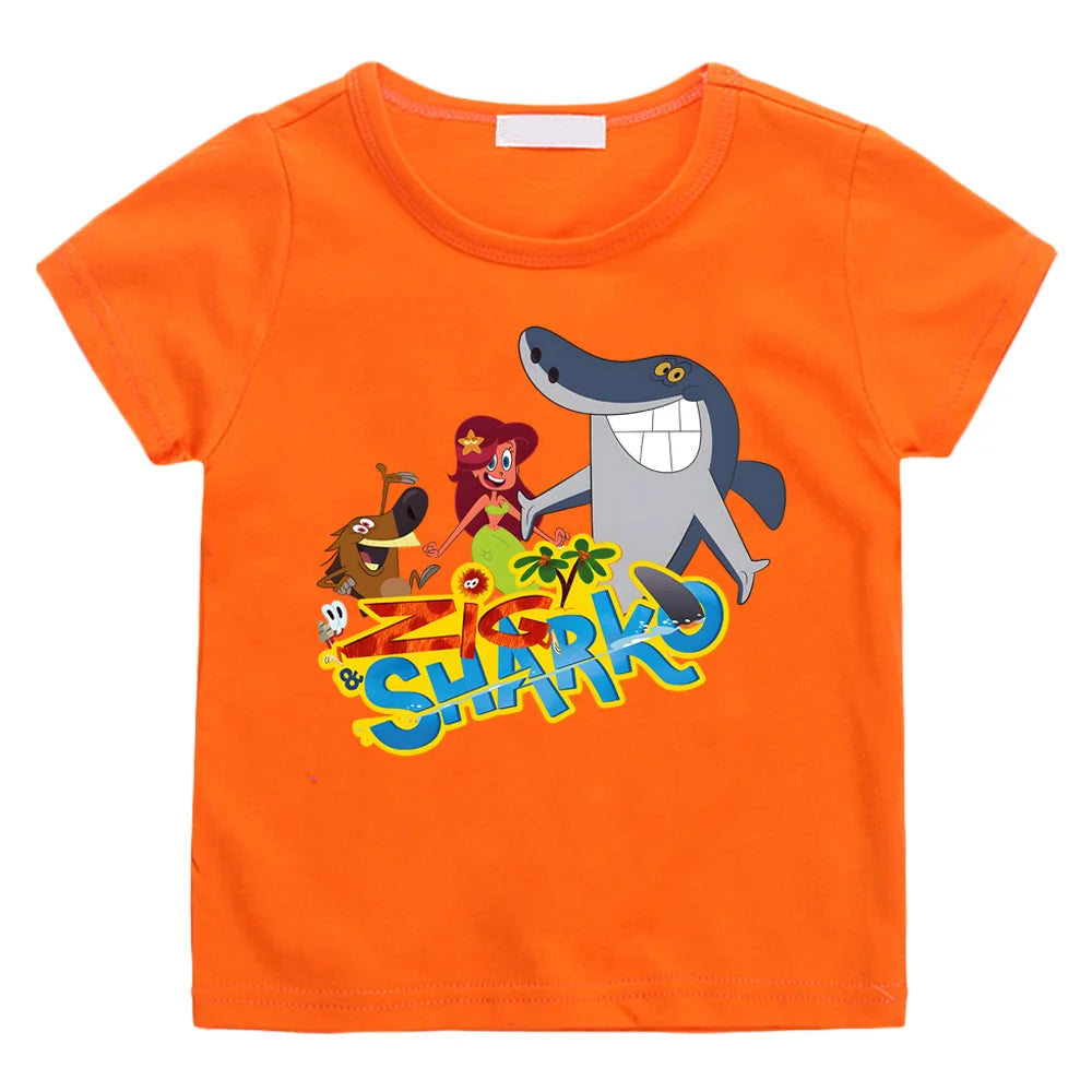 T-Shirt motif Zig et Sharko en coton