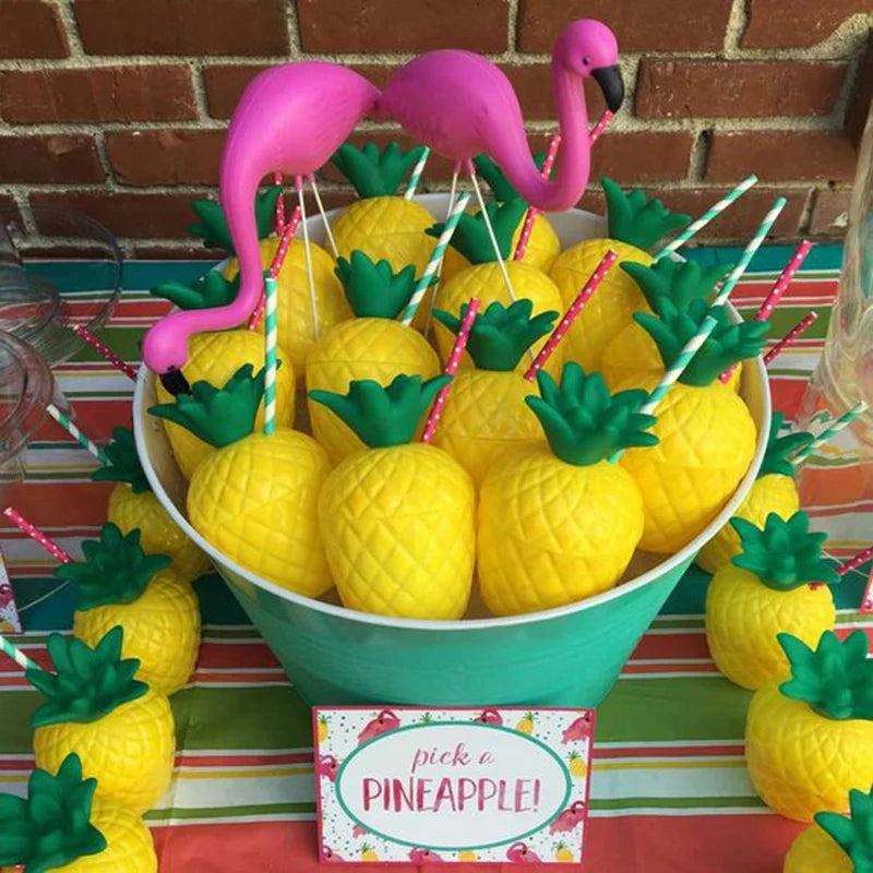 Gobelets hawaïen Ananas Noix de coco Fraise