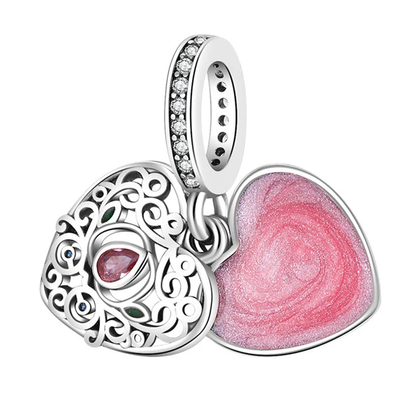 Charms Série Rose en Argent 925