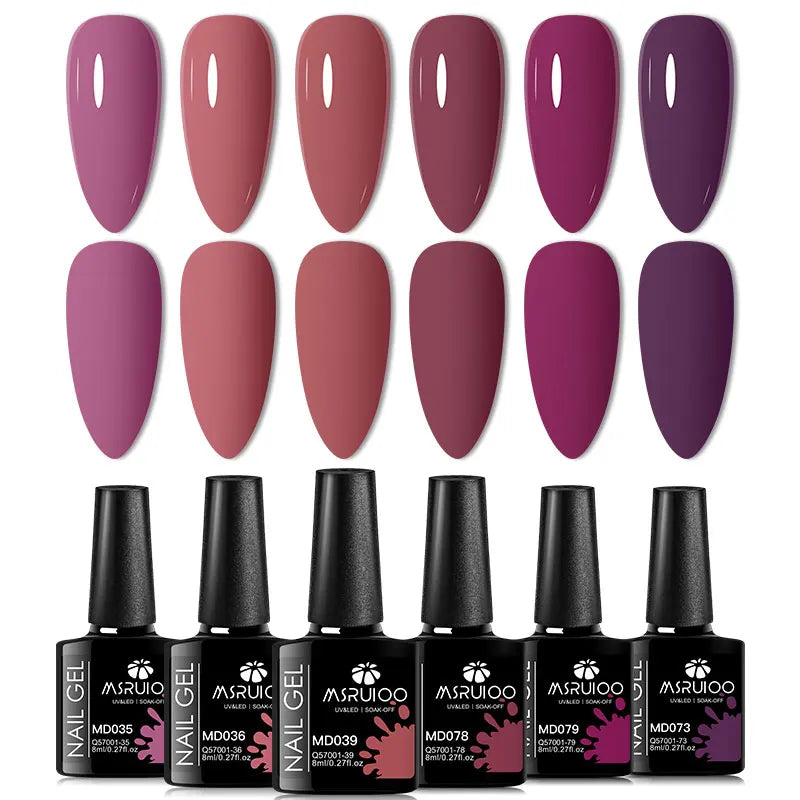 Lot de 6 Vernis à Ongles Gel